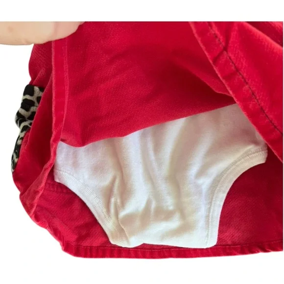 Y2K Minnie Mouse Red Safari Dress & Turtleneck Bodysuit - Picture 7 of 8